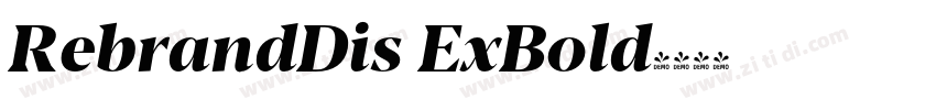 RebrandDis ExBold字体转换